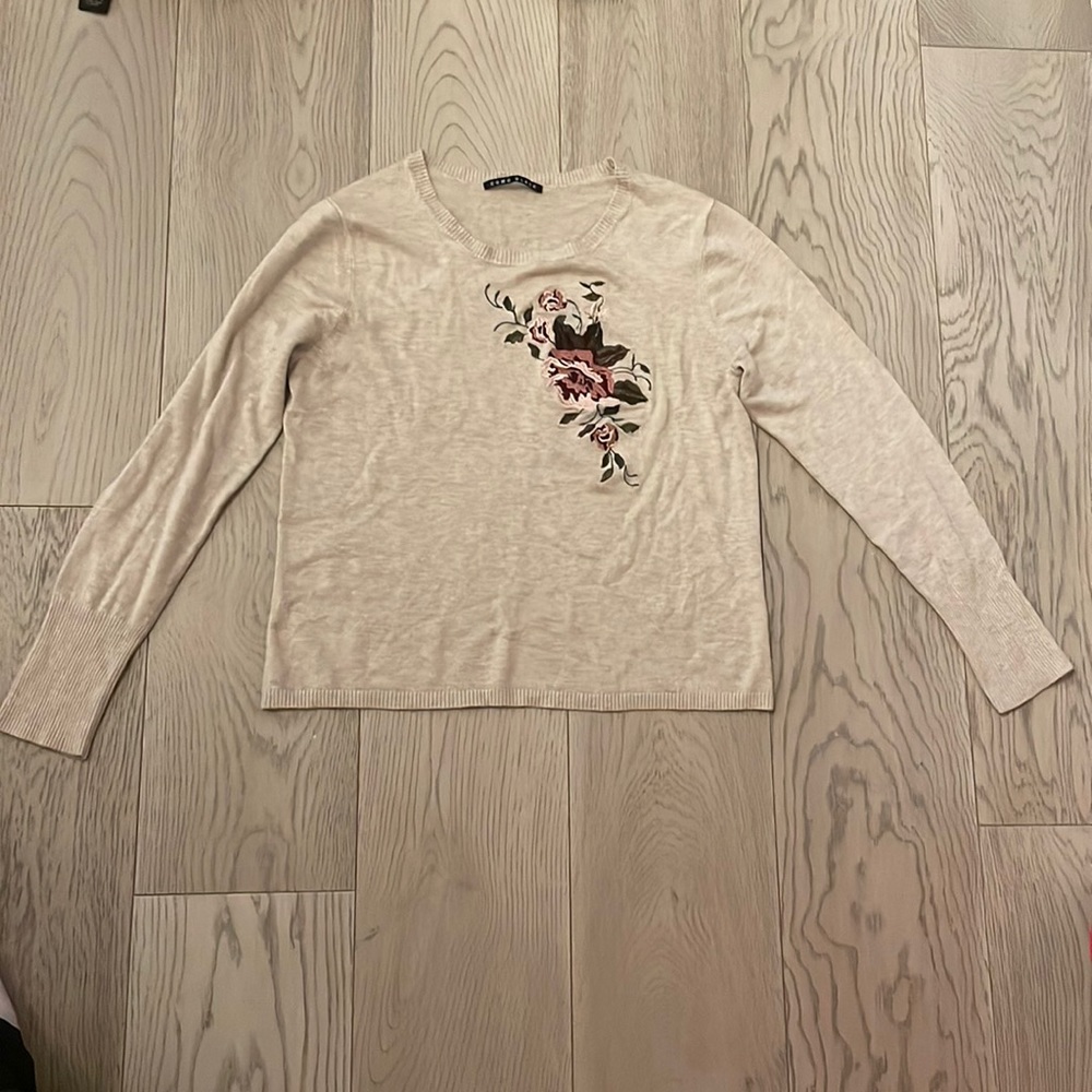 Floral sweater